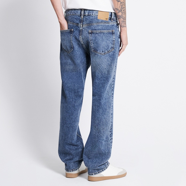 Relaxed straight jeans "Seattle" Blue Used